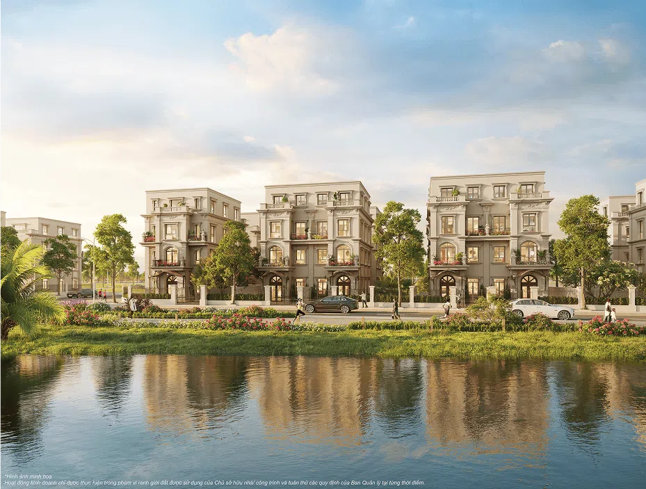 Layout dinh thự vinhomes làng vân